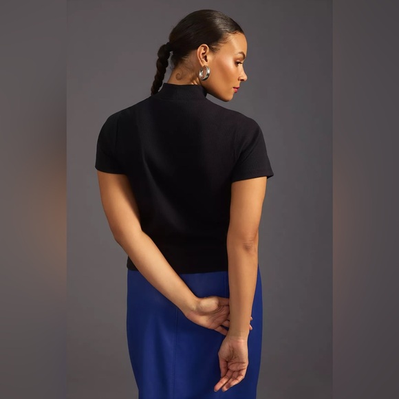 Anthropologie | The Blair Baby Tee by Maeve: Mock-Neck Edition - Picture 7 of 14